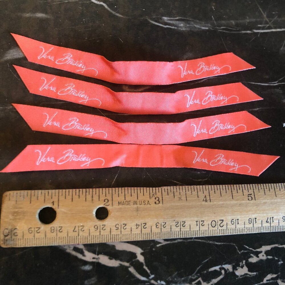 Vera Bradley replacement ribbons/zipper pulls, 4 count